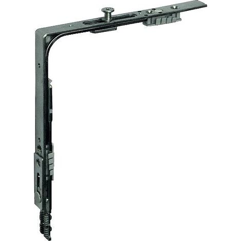 Ferco – Renvoi d'angle 1 galet crémone acier zingué 160 mm – Verrouillage équerre pour châssis 2 vantaux – G133990001