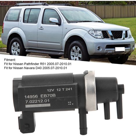 Die Turbolader-Magnetventile 14956-EB70A/B und 14956-EB30A/B für Navara und Pathfinder sind für Nissan-Fahrzeuge geeignet. (1/5)