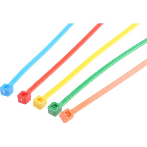 Serre-câble RS PRO , couleur "Assorti en Nylon 66, 165mm x 2,5 mm ( Prix pour Sachet de 250 )