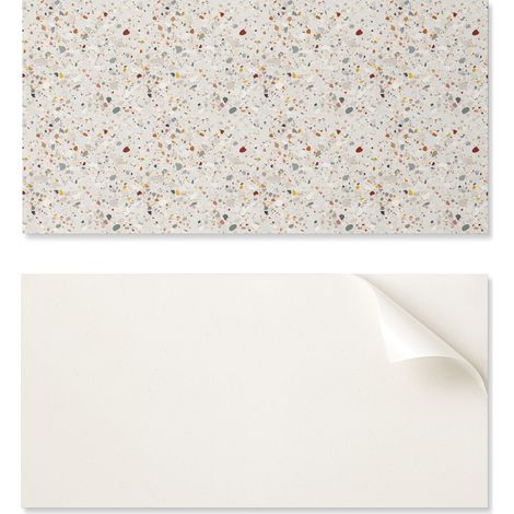Vinilo decorativo de pared para oficina, 100x50 cm, dise帽o con diversas formas.