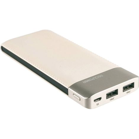RealPower PB-8000 Power bank 8000 mAh LiPo Champagne (1/4)