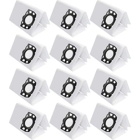 Lot de 12 sacs à poussière de rechange pour aspirateurs Kärche MV4, MV5, MV6 et WD4/WD5/WD6 Premium. (1/4)