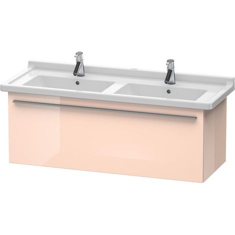 Meuble sous-vasque X-LARGE 468x1200x448mm perle d'abricot haute brillance