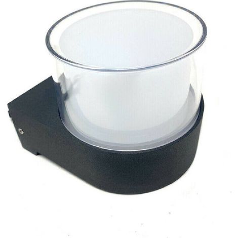 Applique Murale Extérieure Led Moderne Noire 7w Lumière 6500k 3000k 4000k Es57