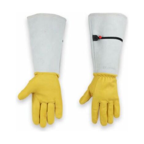 Gants Jardinage Femme/ Homme Longs, Gants De Jardinage Cuir, Gants De Jardinage résistants aux épines, Gants De Jardinage Avec Protection De L'avant-bras Pour Désherbage, Cueillette, Taille-L