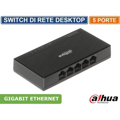 Dahua PFS3005-5GT-L switch di rete 5 Porte LAN 10/100/1000Mbps (1/6)