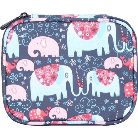 Crochet Bag Sewing DoubleSided Zipper HandMade Oxford Cloth Knitting Organizing Packet(Elephant Empty Bag ) (1/5)