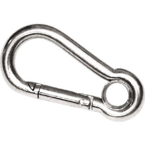 Mousqueton inox avec oeil - ORANGEMARINE - 12 mm