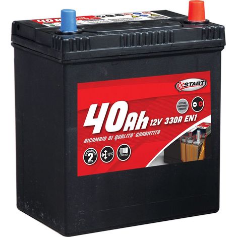 Batteria Auto 40AH per vetture giapponesi-coreane polo destro J37