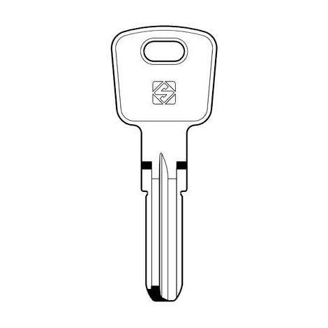 CHIAVE PUNZONATA OMEC OC3 SILCA - OTTONE NICHELATO- 5 pezzi