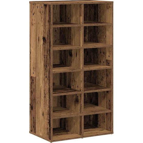 Maison Exclusive - Étagère à chaussures vieux bois 54x34x100,5cm bois d'ingénierie