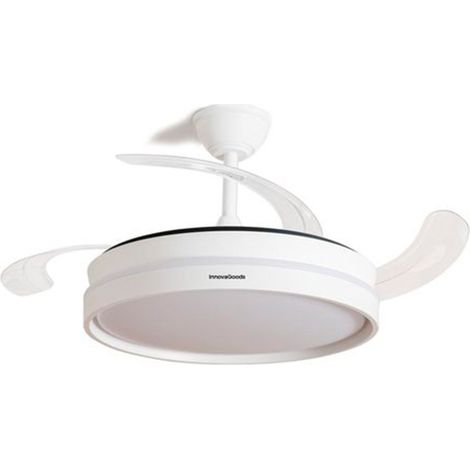 Ventilatore da soffitto - INNOVAGOODS - Keteez InnovaGoods - Pale retrattili - LED 48 SMD 72W - 6 velocità Ø49-104 cm