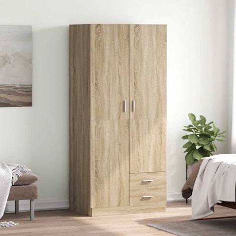 Kleiderschrank Sonoma-Eiche 80x52x180 cm Holzwerkstoff