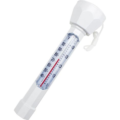 Thermomètre flottant pour piscine, facile à lire, avec cordon, pour tester la température de l'eau d'un spa, d'un bassin ou d'un jacuzzi. (1/3)
