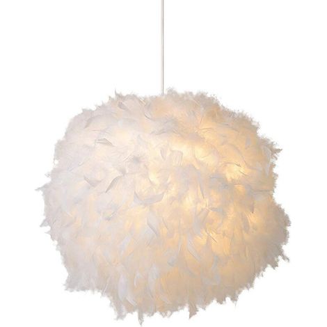 – Suspension en plumes 30cm – Lustre design pour chambre et couloir – Matériau léger et durable – Installation facile au plafond (1/5)