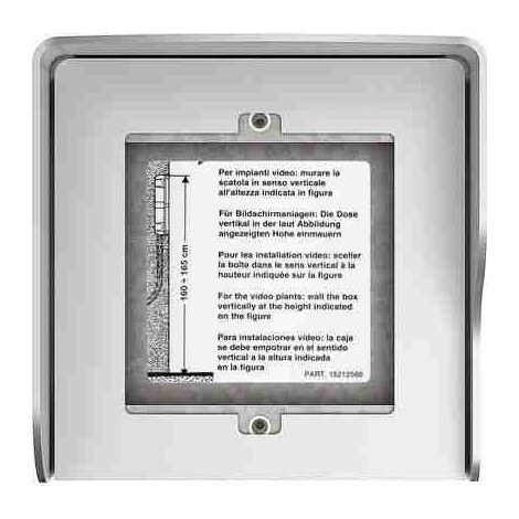 BTI350611 Scatola fuori muro 1 modulo con tetto antipioggia