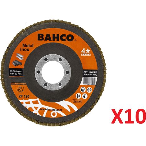 Disque à lamelles pour acier inoxydable et métal Bahco 3927-115IM-P120 (1/3)
