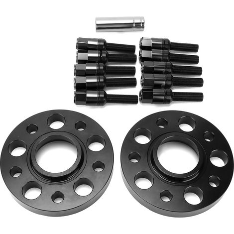 Kit d'entretoises de roue de 20 mm de remplacement pour Mercedes Benz W215 W216 Classe CL CL500 CL600 AMG 2000-2011 (Noir) (1/5)