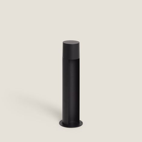 Baliza de Pie Exterior Aluminio Nervik 400 mm Negro