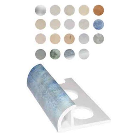 PROFILO JOLLY PER  RIVESTIMENTI MARMORIZZATI H. 8 mm - Beige