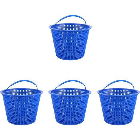 Panier Filtre Piscine - Lot de 4 - Plastique Durable - Filtration Débris et Feuilles - Pour Système de Pompe - Accessoire Nettoyage (1/5)