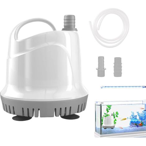 Pompe à eau de fontaine, petite pompe à eau d'aquarium silencieuse - Aquarium, étang, fontaine et accessoires de jardin (1/5)