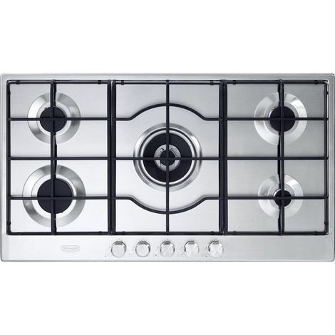 DeLonghi SLF 590 LX Einbau-Gaskochfeld, 90 cm, 5 Brenner