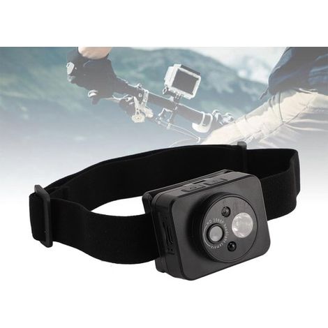 Tragbare Kamera mit LED-Scheinwerfer – 1080p – Schwarz (1/5)