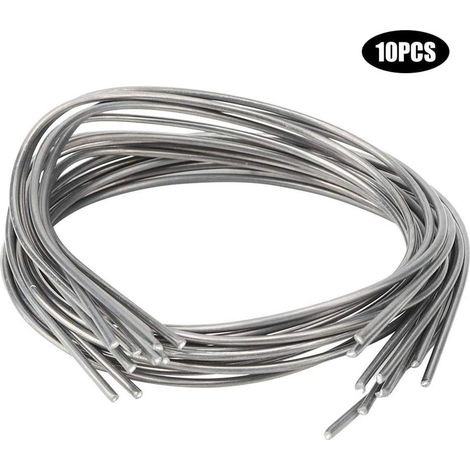 Lot de 10 électrodes de soudage cuivre-aluminium WE53 basse température, fil de soudage fourré cuivre-aluminium de 2 mm pour applications de puissance (1/5)