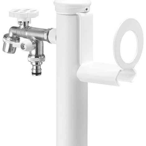 Portatubo per Fontane da Giardino in Acciaio Belfer 42/PGS Bianco (1/4)