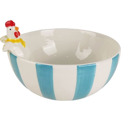 Dekoschale mit Henne aus Keramik, Dekofigur, Boho-Accessoire, originelles Design, ideales Geschenk
