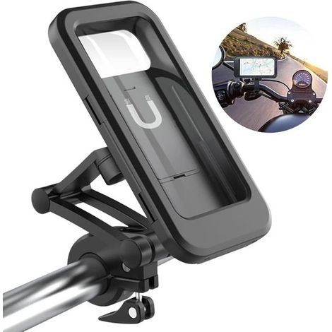 Supporto per telefono regolabile a 360° per biciclette e motociclette da esterno, touchscreen impermeabile, supporto per smartphone (1/5)