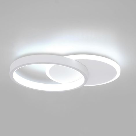 Plafonnier LED Lampe de plafond  Moderne Luminaire Plafonnier pour Coucher Couloir Salon Salle de Bains Cuisine, Blanc Froid 6000K [Classe énergétique D] (1/5)