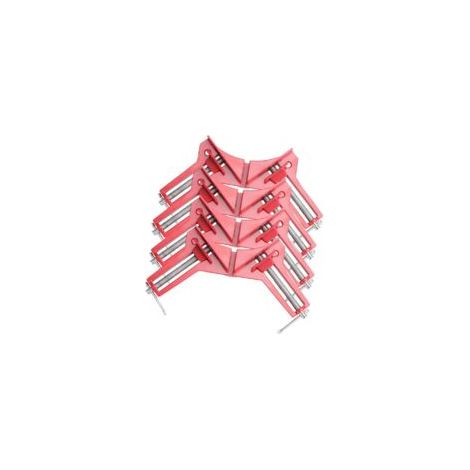 Lot de 4 serre-joints à angle droit de 90 degrés, pour travail du bois, réglable, étau à onglet pour cadre photo, aquarium, meubles, outils à main (1/5)