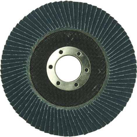 Tivoly • Disque Lamelles Zirconium • Ø115mm • Grain Corindon : 60 • Longue Durée de Vie • Pour Décapage sur Métaux