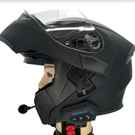 Écouteurs sans fil Bluetooth FM GPS BT-12 pour casque de moto -