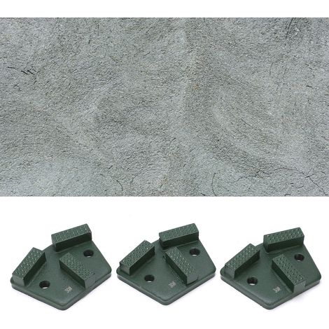 Diamantschleifblöcke, Schleifscheiben für Beton und Zement, Fächerzähne, 2 Löcher, grün 30 (1/5)