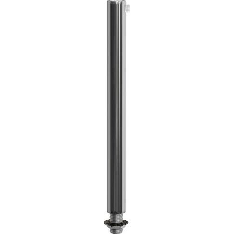 Serre-Câble Tubulaire Chrome 150 mm: Fixation Métallique avec Tige, Écrou et Rondelle - Idéal pour Câbles Longs