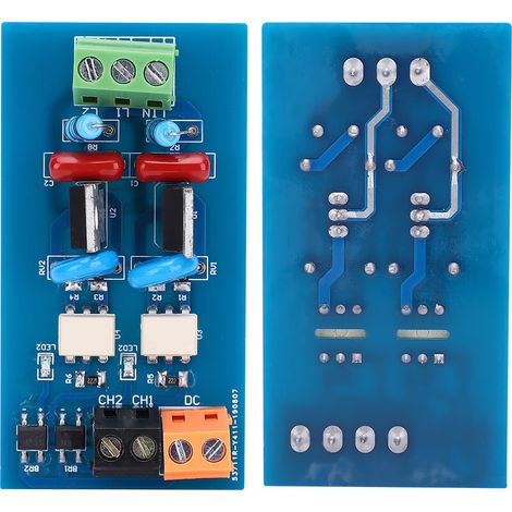 PLC-Verstärkerplatine, 2-Kanal-Relaismodul ohne Kontakt, fotoelektrische Trennung, AC 8–230 V (1/5)