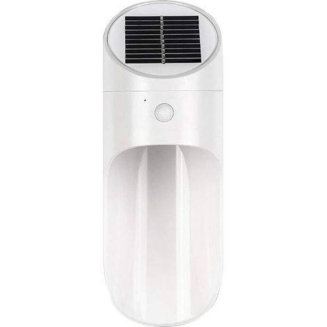 Applique murale de contrôle de lumière solaire led lumière de jardin intelligente (contrôle de la lumière blanche de la coque blanche),pour l'intérieur et l'extérieur