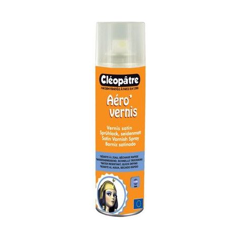 Aéro Vernis - CLEOPATRE - 250 ml - Satiné - Noir - Universel