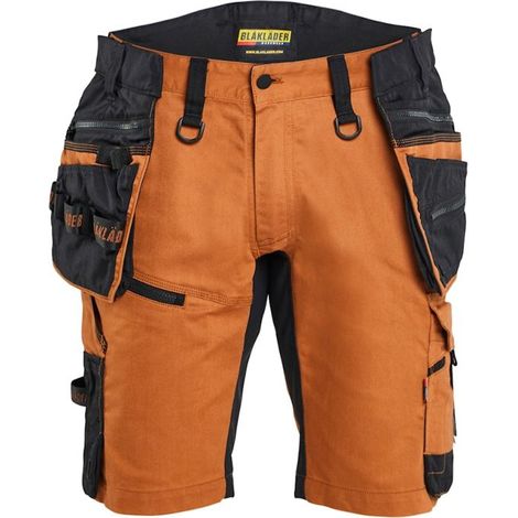 Short artisan stretch BLAKLADER STRIKER Orange / Noir 58