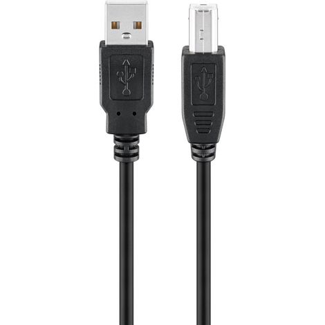 Goobay 68900 cable USB USB 2.0 1,8 m USB A USB B Negro