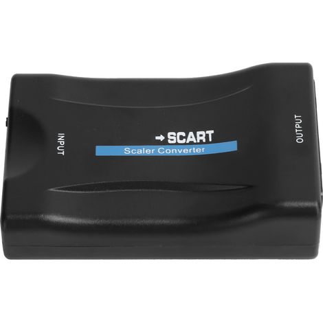 Convertisseur MHL vers SCART pour signal mobile, prise UE 100-240 V, noir