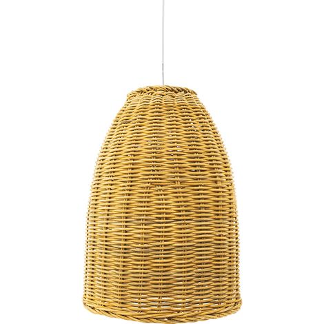 Rattan-Deckenlampe - Boho-Bali-Design-Pendelleuchte - Lie Natural wood
