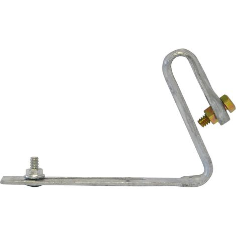 Jardibric – Étrier métal pour couverture ondulée – Fixation solide pour gouttières – Résistant à la corrosion – Installation facile et rapide (1/2)