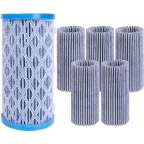 Lot de 5 cartouches filtrantes de type A/C pour piscines hors sol, conçues pour une filtration efficace et une utilisation réutilisable pour soutenir l'entretien de la piscine (1/5)