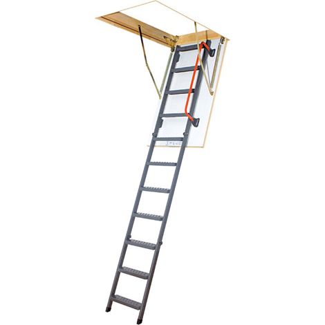 Scala retrattile in metallo a soffitto : dimensioni foro : 70x130cm - LMK70130-3