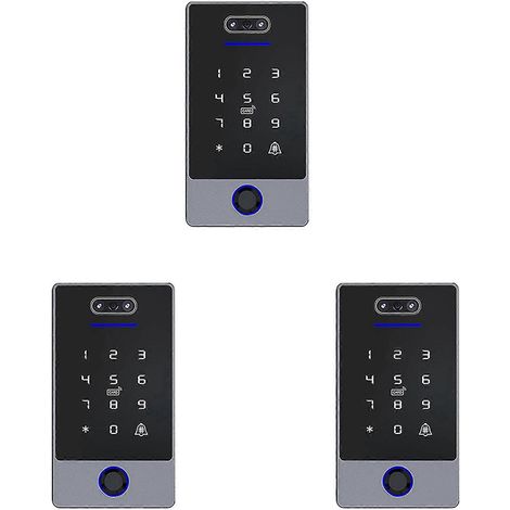Clavier de contrôle d'accès par reconnaissance faciale 3X TTLock, contrôleur d'accès autonome, étanche et à empreinte digitale (pour serrures de porte) - B (1/5)