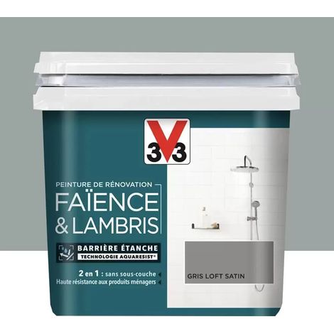 Peinture De Rénovation V33 Faïence & Lambris Gris Loft 0,75 L